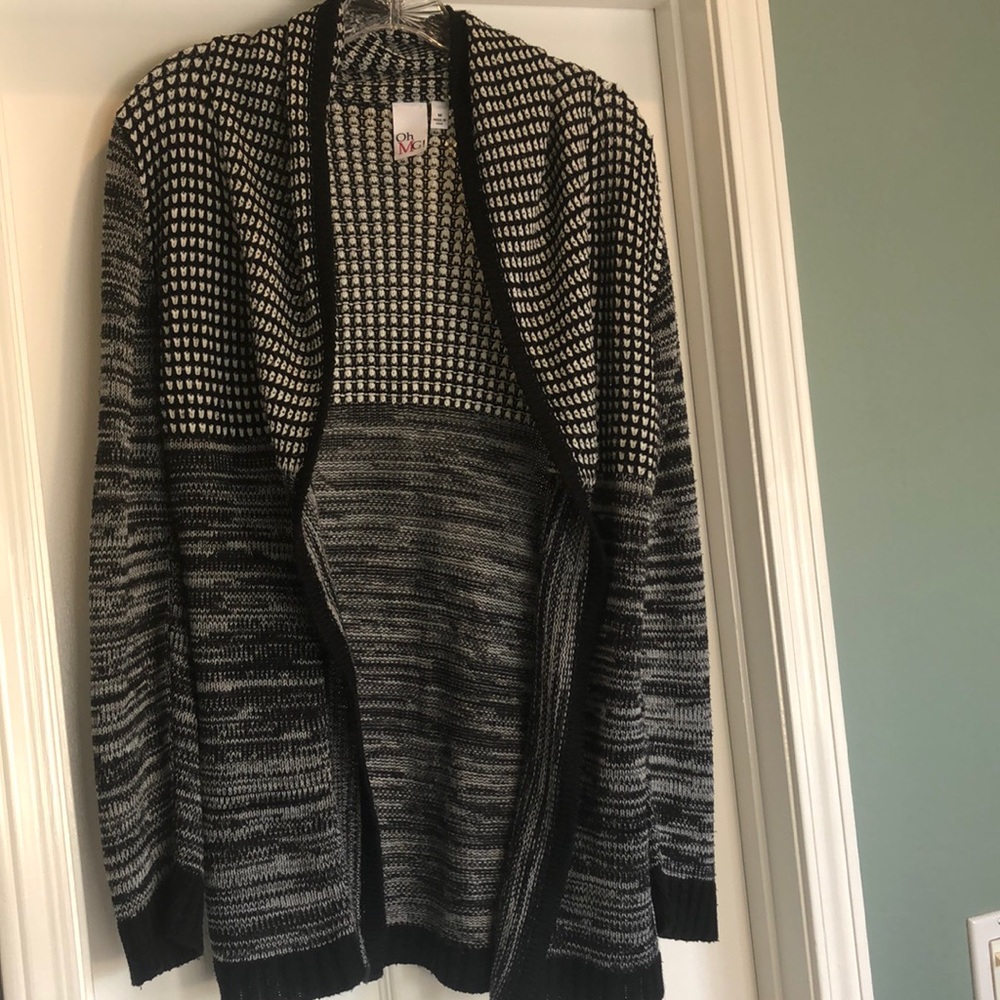 White and Black Cardigan